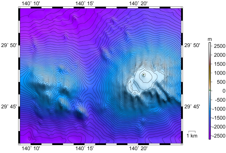 Sofugan underwater topography